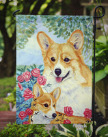 Corgi Momma's Love and Roses Flag Garden Size