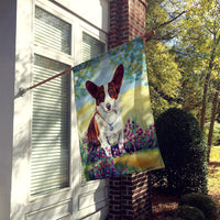 Cardigan Corgi Flag Canvas House Size