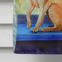 Cat  in the window Flag Canvas House Size