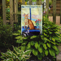 Cat  in the window Flag Garden Size