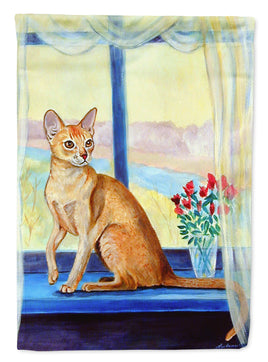 Cat  in the window Flag Garden Size