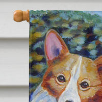 Corgi Flag Canvas House Size