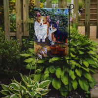 Corgi Flag Garden Size