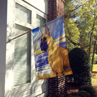 Fawn Great Dane at the beach Flag Canvas House Size
