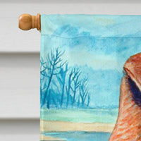 Chesapeake Bay Retriever Flag Canvas House Size
