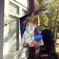 Cat Flag Canvas House Size