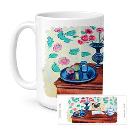 Caroline's Treasures 7253CM15 Pug Coffee Mug, 15 ounce, multicolor