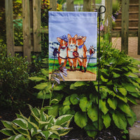Cowboy Corgi Flag Garden Size
