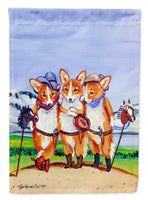 Cowboy Corgi Flag Garden Size