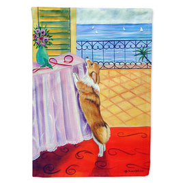 Corgi Flag Canvas House Size