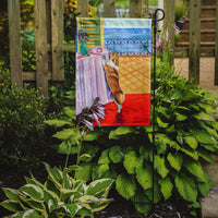 Corgi Flag Garden Size