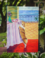 Corgi Flag Garden Size