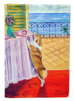 Corgi Flag Garden Size