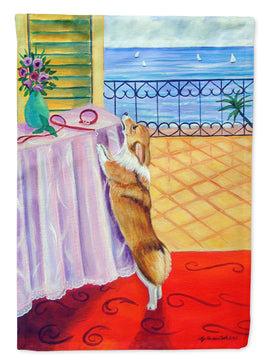 Corgi Flag Garden Size