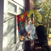 Corgi by the lake Flag Canvas House Size 7294CHF