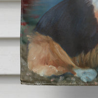 Corgi by the lake Flag Canvas House Size 7294CHF