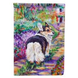 Corgi Garden Path Flag Canvas House Size 7297CHF