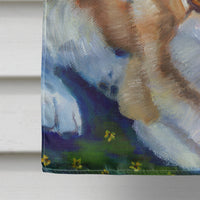 Corgi Mini Daises Flag Canvas House Size 7302CHF