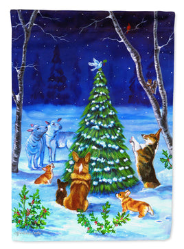 Corgi Christmas Peace Flag Garden Size 7304GF