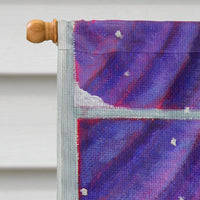 Corgi Christmas Window Flag Canvas House Size 7305CHF