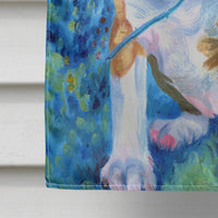 Bull Terrier Rose for Mom Flag Canvas House Size 7339CHF