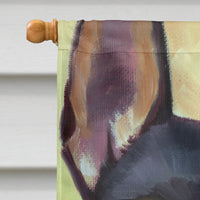 Chihuahua Black and Tan Flag Canvas House Size 7359CHF