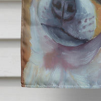 Chihuahua Black and Tan Flag Canvas House Size 7359CHF