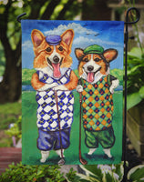 Corgi Golfers Flag Garden Size 7361GF