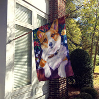 Can I help you Corgi Flag Canvas House Size 7362CHF