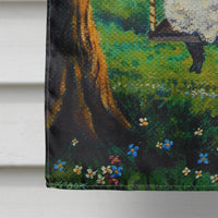 Corgi With Sheep Love Grows Flag Canvas House Size 7439CHF