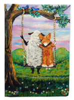 Corgi With Sheep Love Grows Flag Canvas House Size 7439CHF