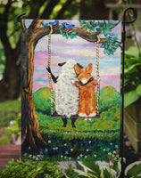 Corgi With Sheep Love Grows Flag Garden Size 7439GF