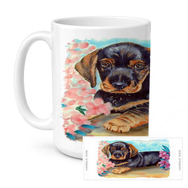 Caroline's Treasures 7501CM15 Dachshund Coffee Mug, 15 ounce, multicolor