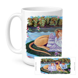 Caroline's Treasures 7507CM15 Angels with Great Dane Coffee Mug, 15 ounce, multicolor