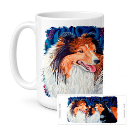 Caroline's Treasures 7508CM15 Sheltie Coffee Mug, 15 ounce, multicolor