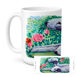 Caroline's Treasures 7512CM15 Bedlington Terrier Coffee Mug, 15 ounce, multicolor