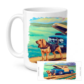 Caroline's Treasures 7513CM15 Bloodhound Coffee Mug, 15 ounce, multicolor