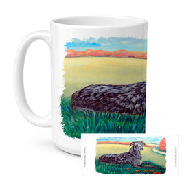 Caroline's Treasures 7521CM15 Scottish Deerhound Coffee Mug, 15 ounce, multicolor