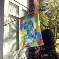 Crab  Flag Canvas House Size