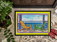 Adirondack Chairs Yellow Indoor or Outdoor Mat 24x36