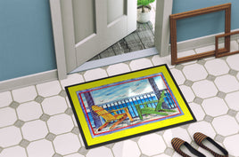 Adirondack Chairs Yellow Indoor or Outdoor Mat 24x36