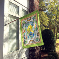 Crab  Flag Canvas House Size