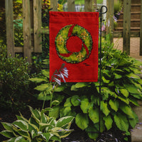 Christmas Wreath Fleur de lis Flag Garden Size