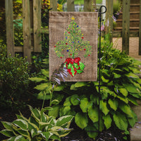 Christmas Tree Fleur de lis Flag Garden Size