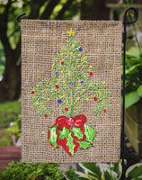 Christmas Tree Fleur de lis Flag Garden Size