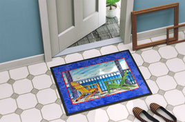 Adirondack Chairs Blue Indoor or Outdoor Mat 24x36
