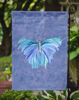 Butterfly on Slate Blue Flag Garden Size