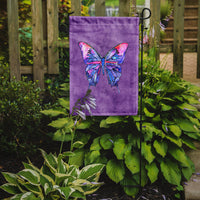 Butterfly on Purple Flag Garden Size