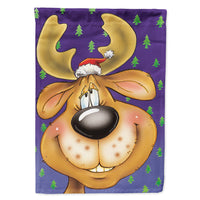 Comic Reindeer Flag Canvas House Size AAH7198CHF