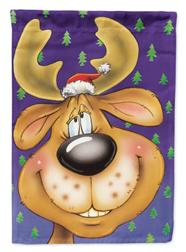 Comic Reindeer Flag Garden Size AAH7198GF